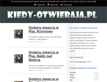 Tablet Screenshot of kiedy-otwieraja.pl